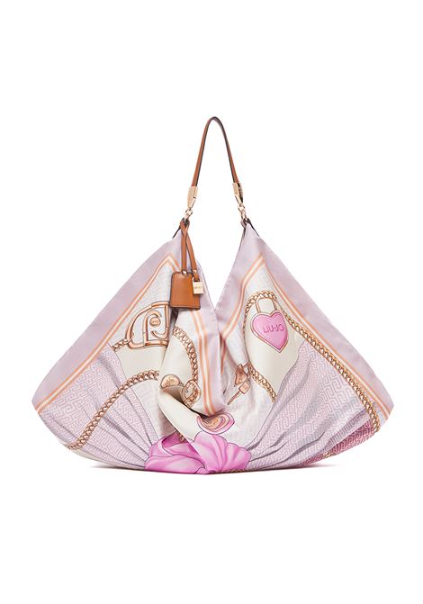 borsa a spalla foulard rosa LIU JO | AA6194T2745FOULARD-P9223